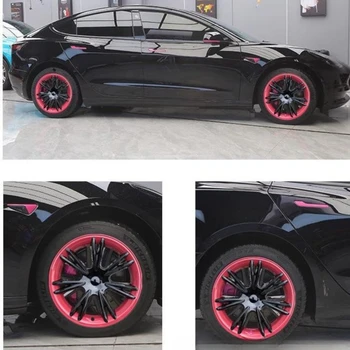 Для Tesla Model Y 2020-2023 19-Дюймовая Крышка Ступицы колеса, Сменные Колпачки для колес, Автомобильная Крышка Ступицы, Полная Крышка Обода, Аксессуары